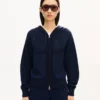 Sudadera con capucha y cremallera de punto «Kenzo Signature» en algodón y lana
