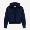 Sudadera con capucha y cremallera de punto «Kenzo Signature» en algodón y lana