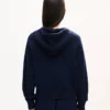 Sudadera con capucha y cremallera de punto «Kenzo Signature» en algodón y lana