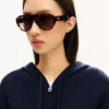 Sudadera con capucha y cremallera de punto «Kenzo Signature» en algodón y lana
