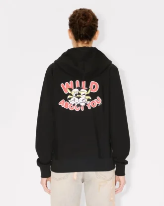 Sudadera con capucha y cremallera «Kenzo Wild Tiger» de algodón