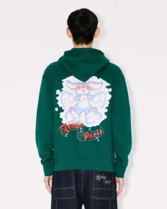 Sudadera con capucha y cremallera «Kenzo Winter Holidays» de algodón