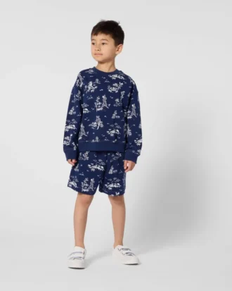 Bermudas «Kenzo Garden» en felpa ligera