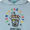 Sudadera sin mangas con capucha «Happy Sweet» en felpa francesa