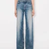 Vaqueros anchos Ayame en denim japonés elástico Vaqueros anchos Ayame en denim japonés elástico