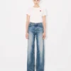 Vaqueros anchos Ayame en denim japonés elástico Vaqueros anchos Ayame en denim japonés elástico