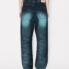 Vaqueros boyfriend de cintura baja en denim japonés