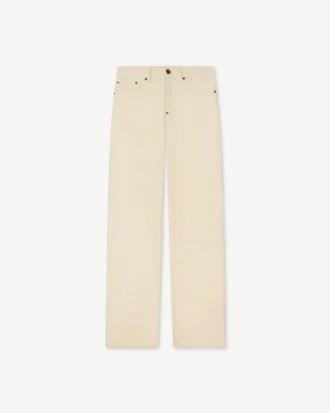 Vaqueros de cintura baja en denim japonés
