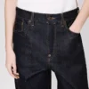 Vaqueros de cintura baja en denim japonés Vaqueros de cintura baja en denim japonés