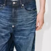 Vaqueros de corte ancho con vuelta en denim japonés Vaqueros de corte ancho con vuelta en denim japonés