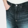 Vaqueros de corte ancho con vuelta en denim japonés Vaqueros de corte ancho con vuelta en denim japonés