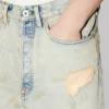 Vaqueros de corte ancho con vuelta en denim japonés Vaqueros de corte ancho con vuelta en denim japonés