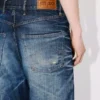 Vaqueros de corte ancho con vuelta en denim japonés Vaqueros de corte ancho con vuelta en denim japonés