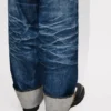 Vaqueros de corte ancho con vuelta en denim japonés Vaqueros de corte ancho con vuelta en denim japonés