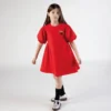 Vestido bordado «Año Nuevo Lunar» en popelín Vestido bordado «Año Nuevo Lunar» en popelín
