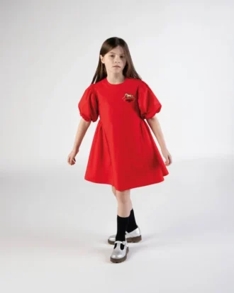 Vestido bordado «Año Nuevo Lunar» en popelín