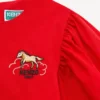 Vestido bordado «Año Nuevo Lunar» en popelín Vestido bordado «Año Nuevo Lunar» en popelín