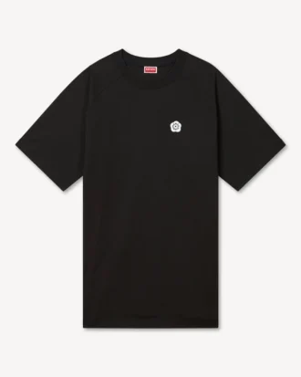Vestido camiseta oversize bordado «Boke Flower 2.0» de algodón