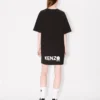 Vestido camiseta oversize bordado «Boke Flower 2.0» de algodón