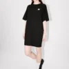 Vestido camiseta oversize bordado «Boke Flower 2.0» de algodón