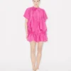 Vestido plisado oversize en seda Vestido plisado oversize en seda