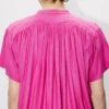 Vestido plisado oversize en seda Vestido plisado oversize en seda