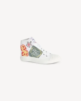 Zapatillas altas «Kenzo Hoshi» de lona de algodón